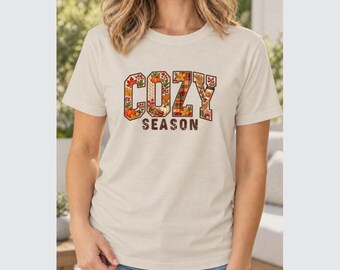 Fall Pumpkin Shirt, Cozy Autumn Cuz Season Tee, Sweatshirt or Hoodie