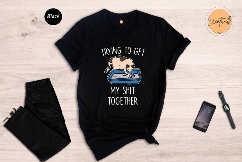 Funny Cat Shirt: Adult Humor Tee, Cat Lover Gift image 3