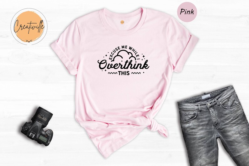 Funny Overthinking Shirt: Sarcastic Mom Tee image 5