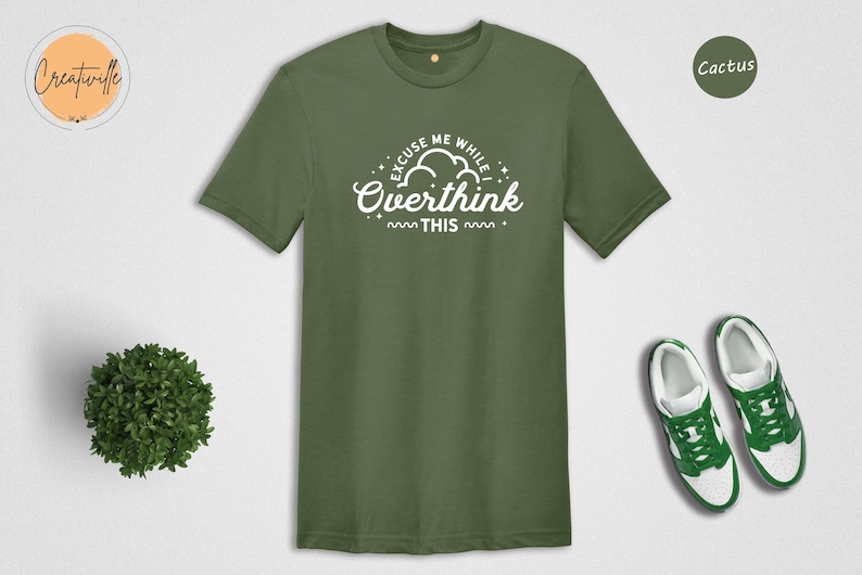 Funny Overthinking Shirt: Sarcastic Mom Tee image 2