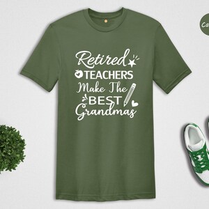 Retired Teacher Gift T-Shirt - Grandma Tee image 4