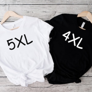 Personalized Plus Size Unisex T-Shirt: Custom Design, 4XL 5XL