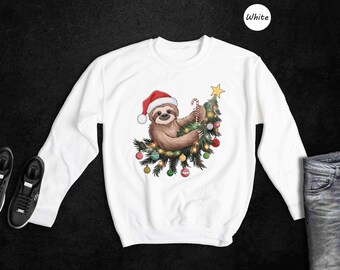 Sloth Christmas Sweatshirt: Funny Slothmas Holiday Hoodie