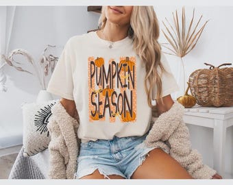 Comfort Colors® Pumpkin Season T-Shirt, Cozy Fall Halloween Tee