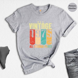 Vintage 1975 All Original Parts Shirt - 49th Birthday Gift