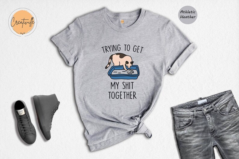 Funny Cat Shirt: Adult Humor Tee, Cat Lover Gift image 4