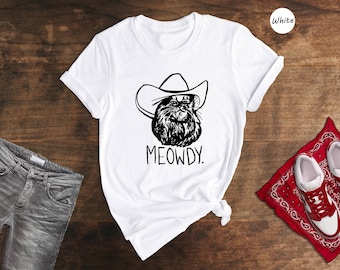 Meowdy Cat T-Shirt: Cowboy Cat Western Shirt