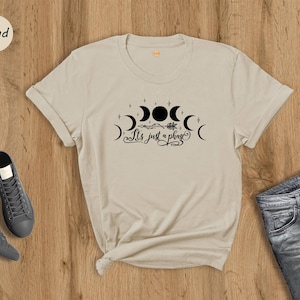 Aesthetic It&#39;s Just A Phase Shirt, Beautiful Floral Phases Of Moon Shirt, Night Sky Shirt, Solar Eclipse T-Sghrit