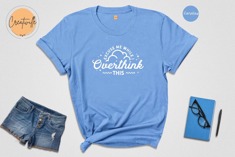 Funny Overthinking Shirt: Sarcastic Mom Tee image 3