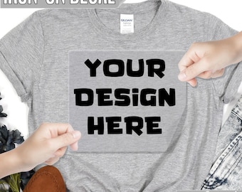 Personalized Iron-On Decal: Custom Text & Image Heat Transfer