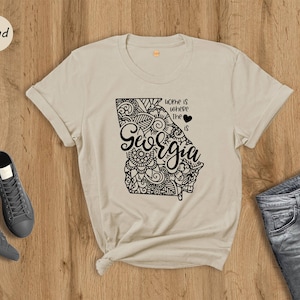 Georgia State Shirt, Georgia Map Tee, Georgia Gifts Shirt, Best State Georgia Tee, State Pride Shirt, Georgia Travel Tee