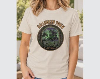Halloween Town Vintage Haunted House T-Shirt, Sweatshirt or Hoodie