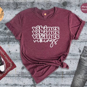 Team Mascot Shirt, Vikings Team Shirt, Vikings Football Shirt, Vikings Fan Shirt, Vikings School Shirt, Vikings School Spirit, Viking Mascot