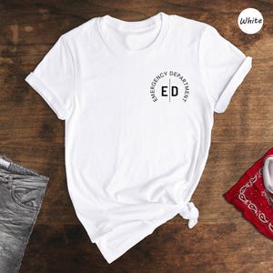 T-shirt d'infirmière du service des urgences : cadeau d'urgence