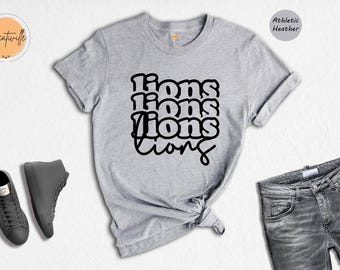 Lions Team Mascot Shirt: Football Fan Tee