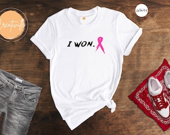 I Won Breast Cancer Awareness Shirt: Pink Ribbon Tee