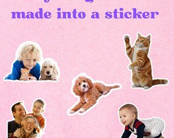Custom Photo Face UV Stickers: Personalized Portrait Decals