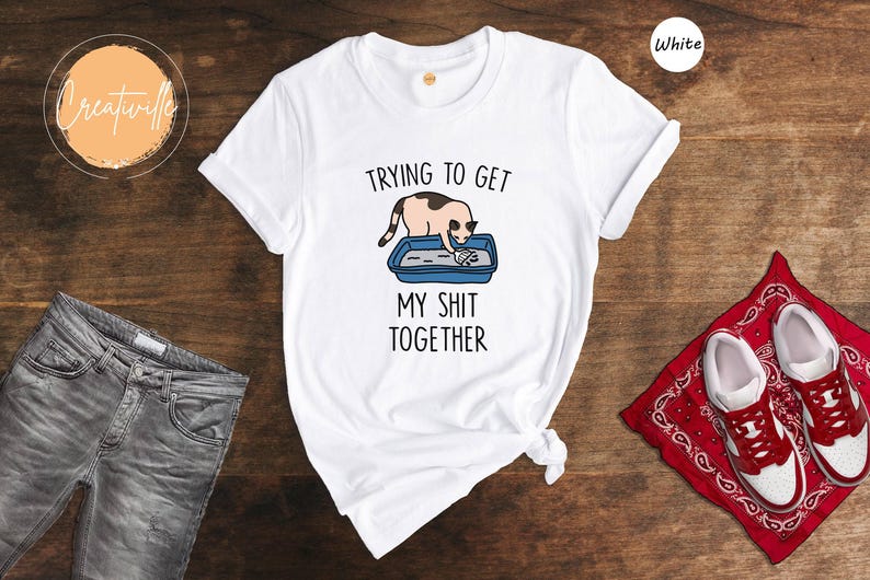 Funny Cat Shirt: Adult Humor Tee, Cat Lover Gift image 6