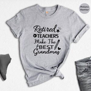 Retired Teacher Gift T-Shirt - Grandma Tee image 2