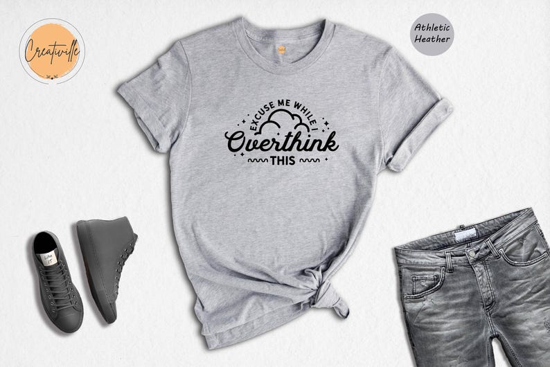 Funny Overthinking Shirt: Sarcastic Mom Tee image 6