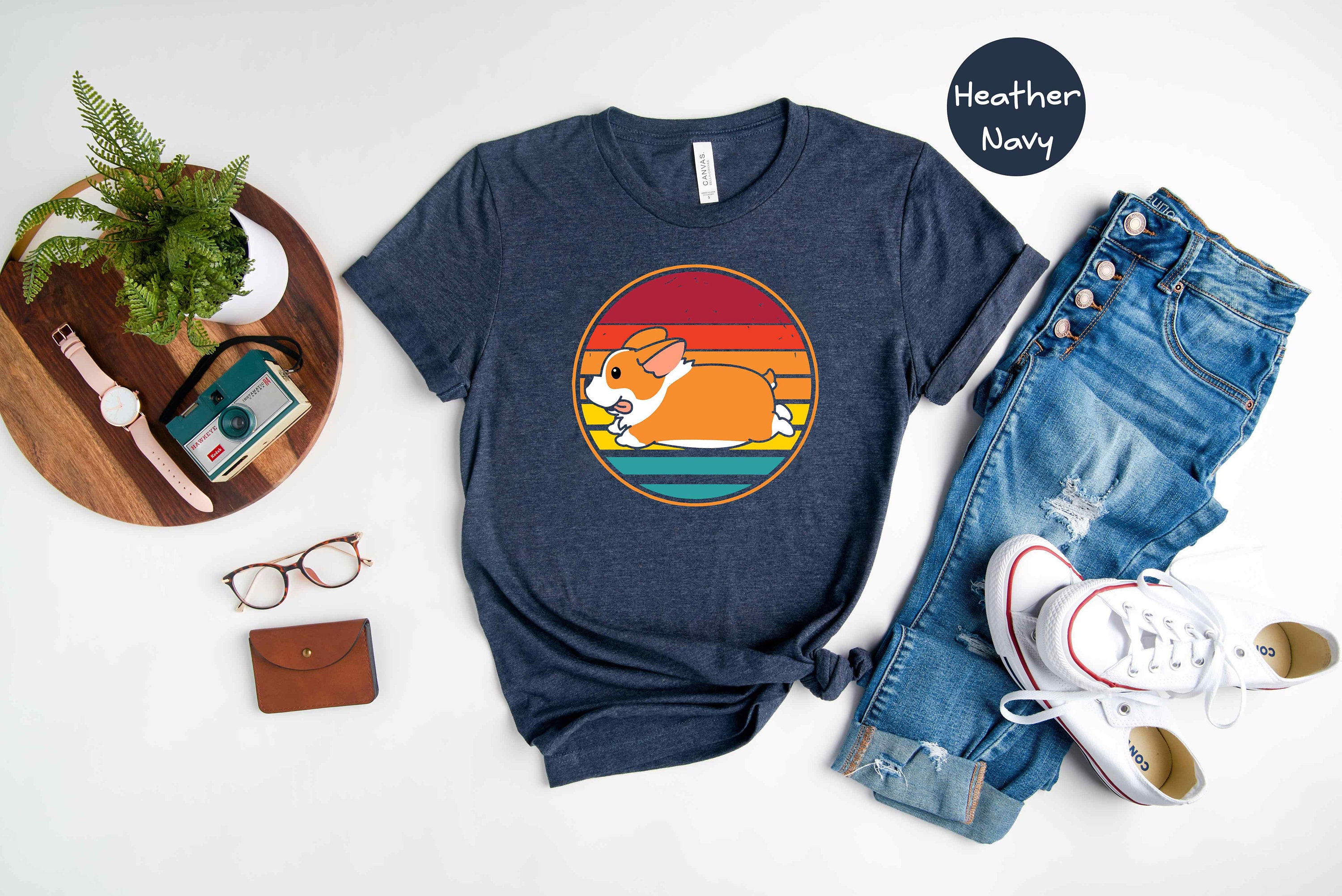 Retro Corgi T-Shirt: Sassy Corgi Pup Tee, Dog Lover Gift