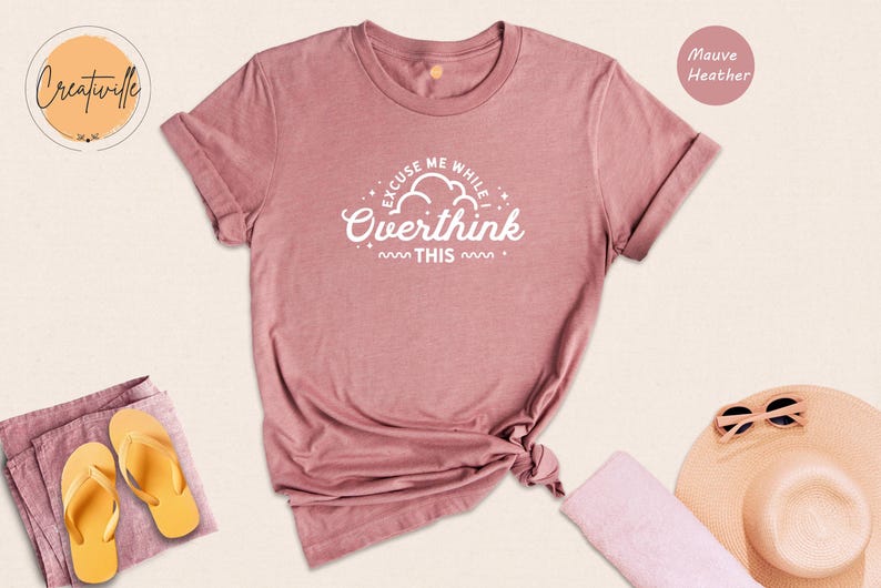Funny Overthinking Shirt: Sarcastic Mom Tee image 4