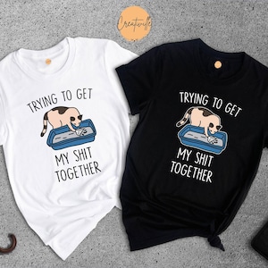 Funny Cat Shirt: Adult Humor Tee, Cat Lover Gift image 1