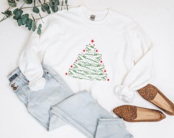 Alligator Christmas Tree Sweatshirt, Funny Reptile Xmas Shirt, Cute Holiday Gift Sweater