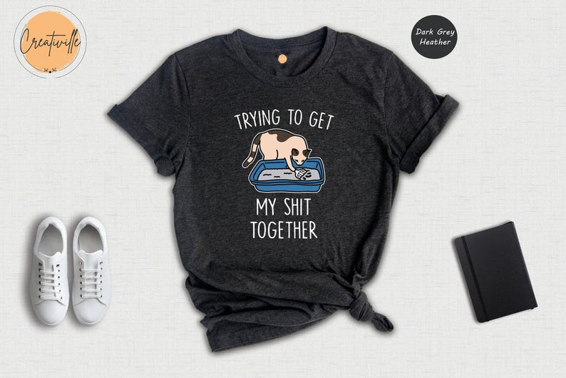Funny Cat Shirt: Adult Humor Tee, Cat Lover Gift image 5