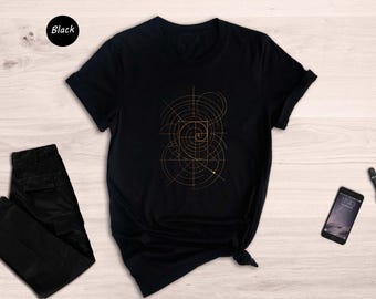 Fibonacci Golden Ratio T-Shirt: Sacred Geometry, Math & Science Gift