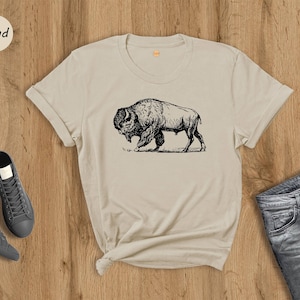 National Park Shirt, Bison Shirt, Country Shirt, Wild West Shirt, Bison Lover Tee, The Buffalo Shirt, Bison Lover Gift