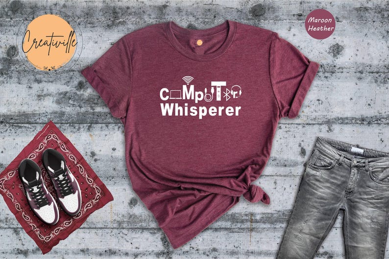 Computer Whisperer Tee: Coding Programmer Gift Shirt Bild 3