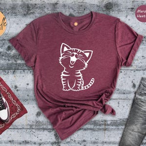 Cute Kitten Shirt, Kitten Shirt, Cute Cat Shirt, Cat Shirt, Laughing Cat Shirt, Laughing Cat T-Shirt, Funny Kitten Shirt image 5