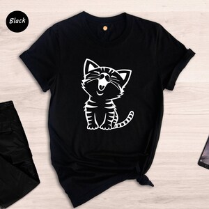 Cute Kitten Shirt, Kitten Shirt, Cute Cat Shirt, Cat Shirt, Laughing Cat Shirt, Laughing Cat T-Shirt, Funny Kitten Shirt image 3