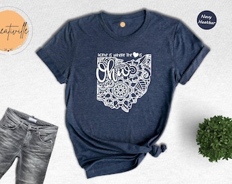 Ohio State Map Shirt: Ohio Pride Tee