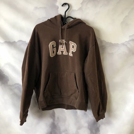 brown gap hoodie womens