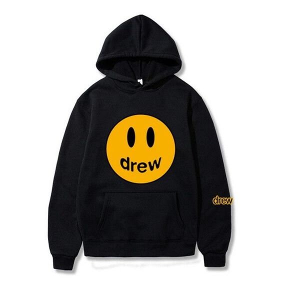 Sweatshirt Drew House Justin Bieber Happy Face Hailey Baldwin Hoodie