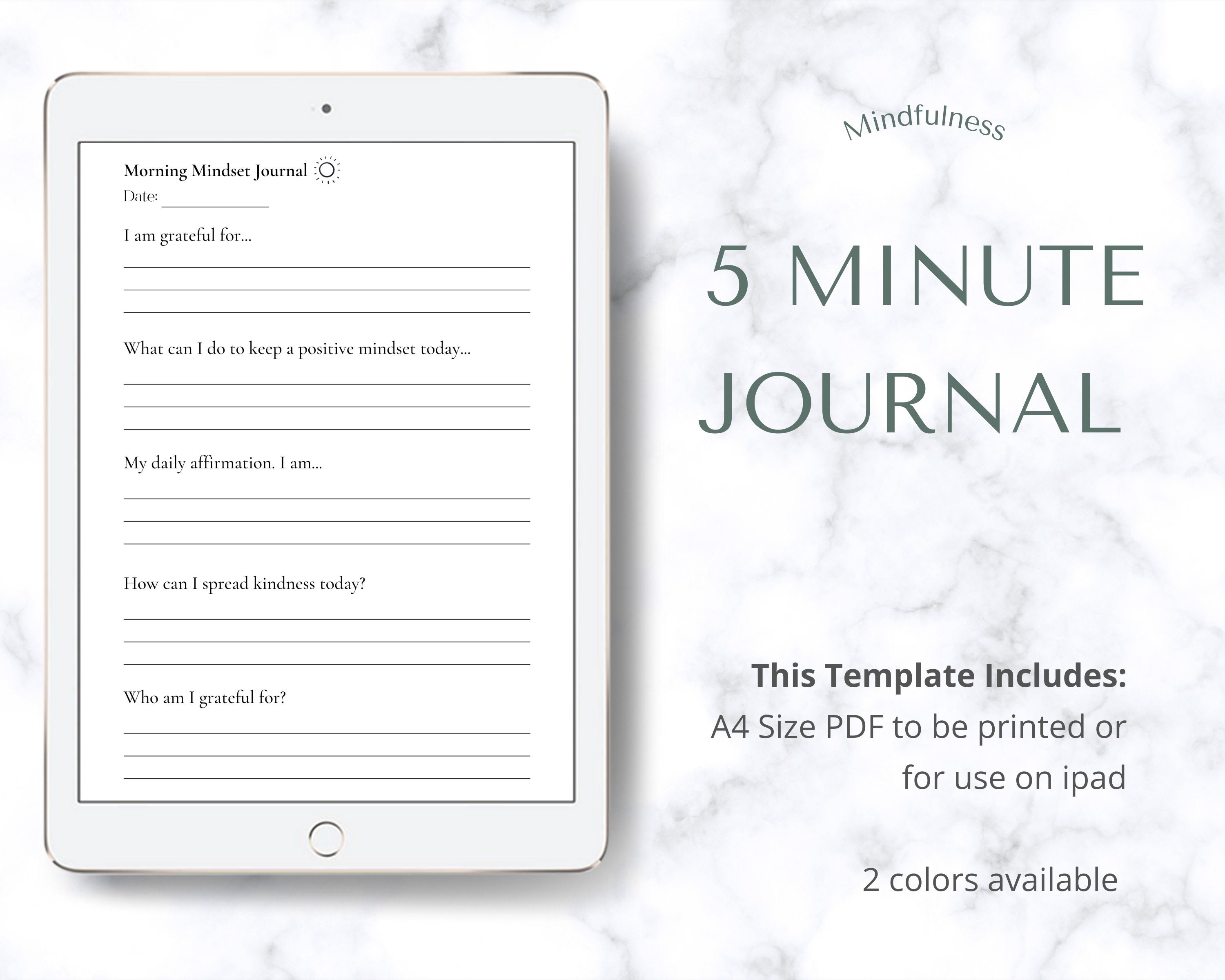 Buy Gratitude Journal 5 Minute Online In India -  India