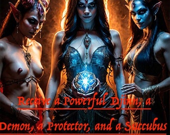 Pact With 3 Powerful Spirit Companions - Receive a Powerful Djinn, a Demon Protector, and a Succubus