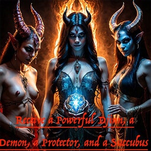 Pact With 3 Powerful Spirit Companions - Receive a Powerful Djinn, a Demon Protector, and a Succubus