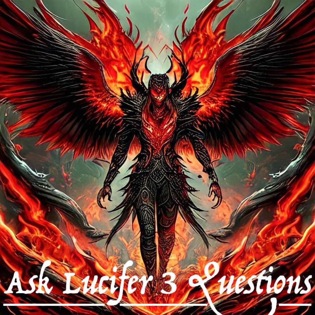 Ask Lucifer 3 Questions/ A Message From the Devil - Etsy