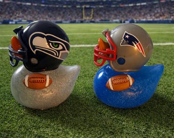 Football Rubber Duck: Game Day, Favorite Team Helmet, Sports Fan Gift