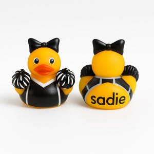 Cheerleader Rubber Duck, Game Day, Sports Fan Gift, Cheer Duck