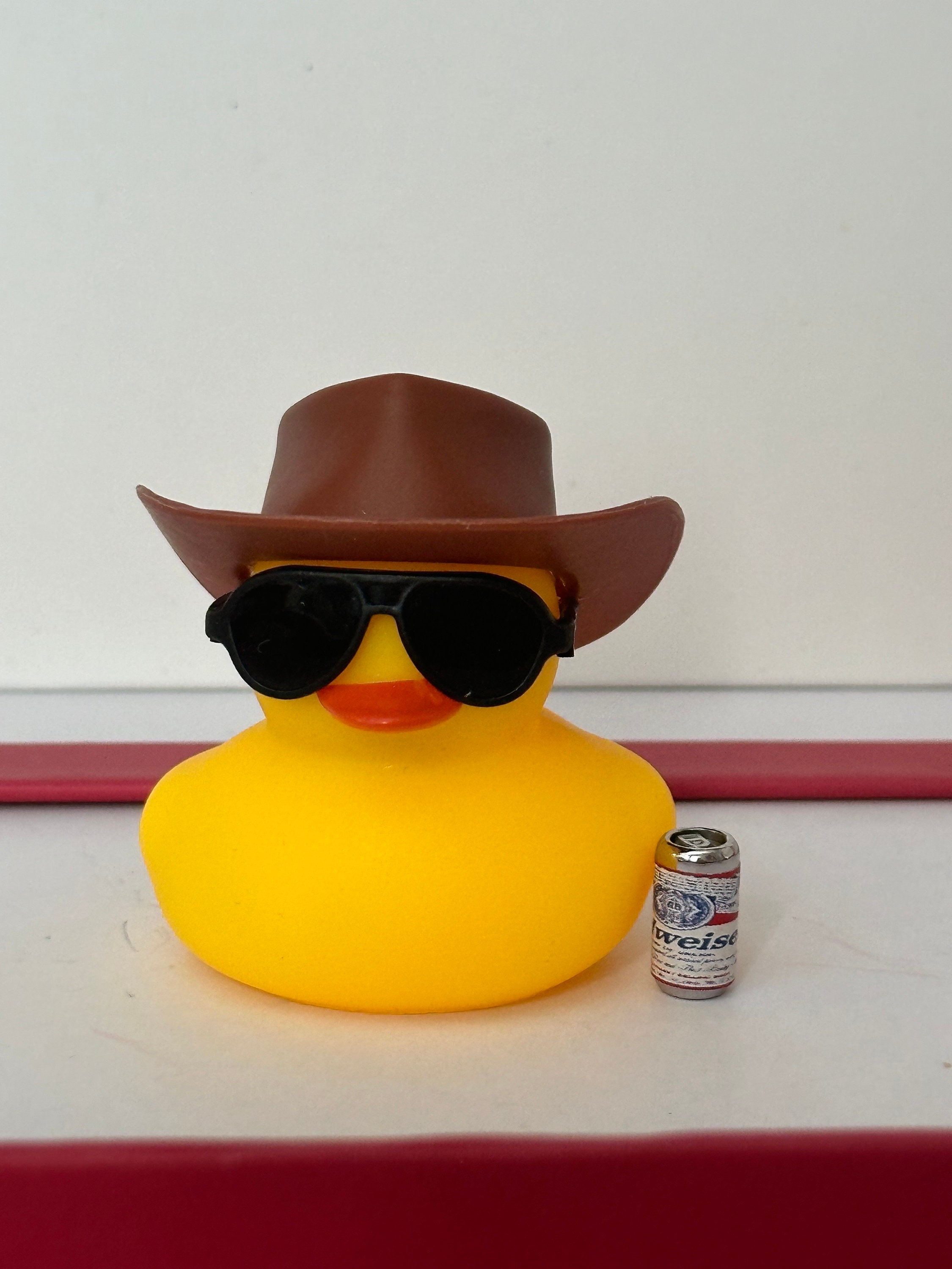 Paperella Gomma Cowboy Con Accessori | Giocattolo Da Bagno E Ornamento Per Auto - Foto 8