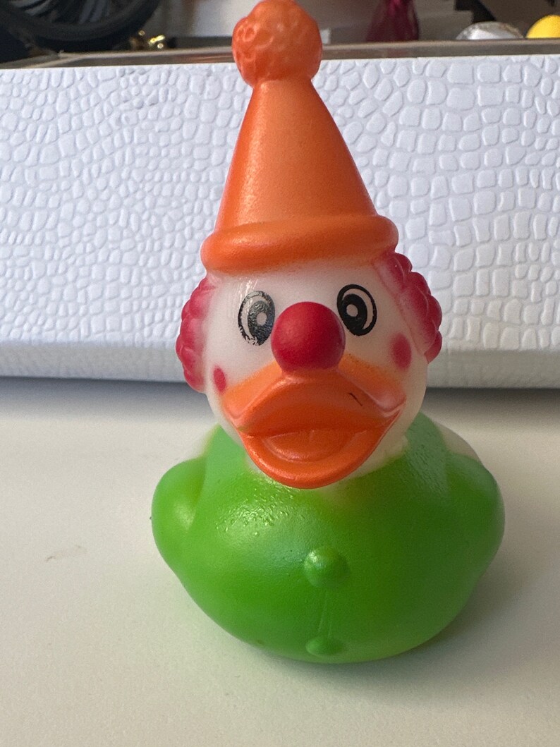 Clown Rubber Duck Office Gift Collector Duck Dashboard Duck - Etsy