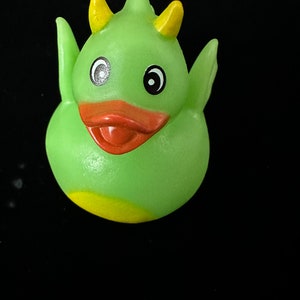 Dragon , rubber duck office gift, collector duck, dashboard duck farm, duck Themed rubber duck ducks, cruising duck, green