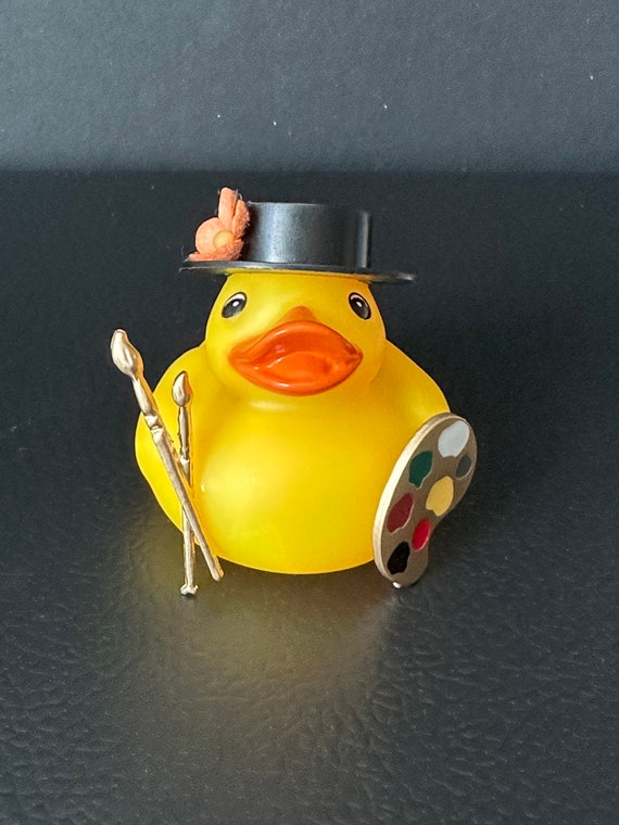 Lot 3 Petits Canards Caoutchouc Jaunes Avec Lunettes De Soleil - Décoration Voiture Et Maison Fun