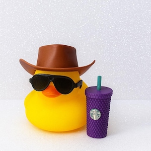 Coffee Lover Rubber Duck: Starbucks gift, Personalized Gift for Starbucks Fans, Teachers, Caffeine Queens