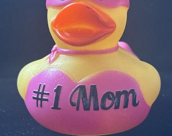 Super Mom And Super Dad Rubber duck, fathers Day gift, Mother’s Day duck, Gifts for mom, #1 mom, themed rubber ducks, #1 dad, Teacher Gift,