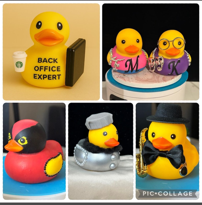 Custom Hand-painted Rubber Duck Character Gift, Make It Look Like ...